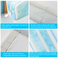 thumbnail image 7 of Rirool Large Capacity Pencil Case, 3 Zipper Compartments Pen Pouch for High School, College, Teachers, Office & Travel Use, Makeup Bag for Teens and Adults, Meteorblue, 7 of 7