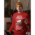 thumbnail image 3 of Tstars Men’s Santa Paws Pug Dog Christmas Sweatshirt – Funny Holiday Gift for Dog Lovers, 3 of 6