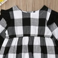 thumbnail image 5 of Qiylii Baby Girl Plaid Jumpsuits Long Sleeve O-Neck Cotton Christmas Romper, 5 of 6