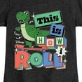thumbnail image 3 of Disney - Toy Story - Rex This Is How I Roll - Toddler & Youth Girls Short Sleeve Graphic T-Shirt, 3 of 5