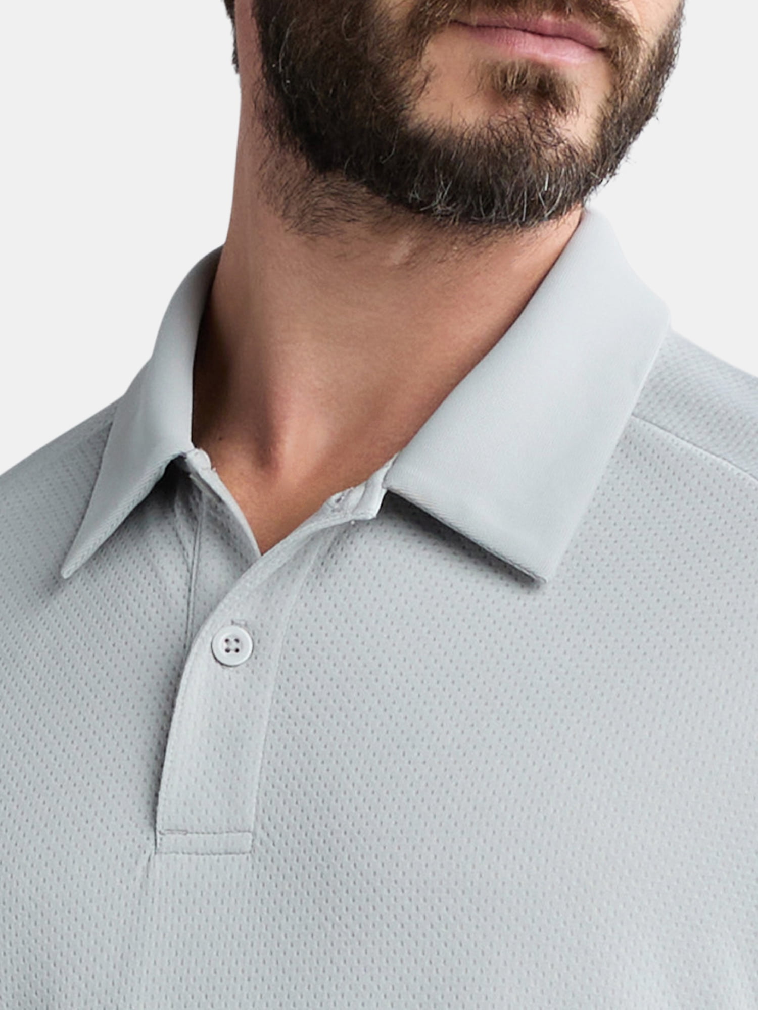 Athletic Works Men's and Big and Tall Men's Active Mesh Polo Shirt, Size XS-5XL