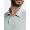 thumbnail image 4 of Athletic Works Men's & Big and Tall Men's Active Mesh Polo Shirt, Size XS-5XL, 4 of 5