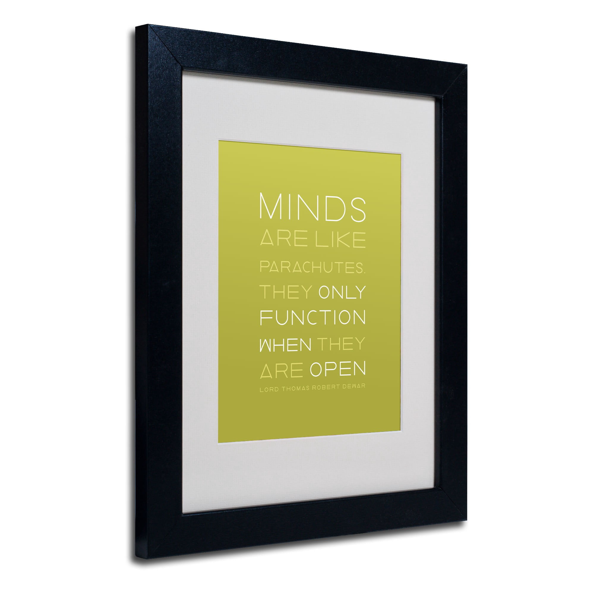 Trademark Fine Art "An Open Mind" Matted Framed Canvas Art by Megan Romo