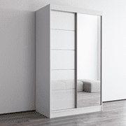 Aria 2 Door Modern 47 Wardrobe Armoire with Mirror