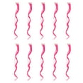 thumbnail image 3 of 10pcs Curly Wavy Clip in Hair Extensions Long Hair Colored Synthetic Hairpieces, 3 of 5