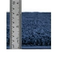 thumbnail image 4 of Unique Loom Studio Solid Shag Collection Area Rug - Sky (5' 1" x 8' Rectangle Midnight Blue), 4 of 6