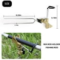thumbnail image 6 of Adjustable Fishing Rod Holder with Alarm Bells, Gold Dual-Purpose Ground Plug for Bank and Sea Fishing, 6 of 6