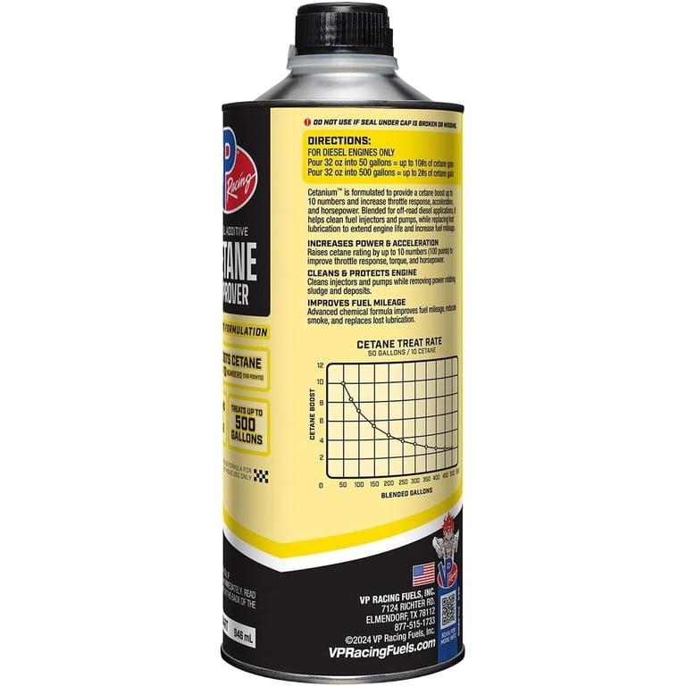 VP Racing Fuels Cetanium 2865 Cetane Booster Automotive Additive