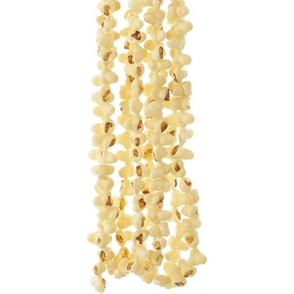 Kurt S. Adler Artificial Popcorn Garland 9ft Christmas String Decoration, Plastic Yellow