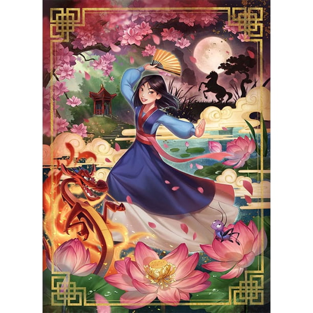 Disney Mulan punto de cruz completo 11CT hilo de algodón impreso bordado Kits Decoración Hugtrwg Para estrenar