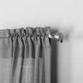 thumbnail image 2 of Lanco Grey Curtains, Light Filtering Window Curtains 84 Inches Long, Rod Pocket 2 Curtain Panels & 2 Sheers, 2 of 5