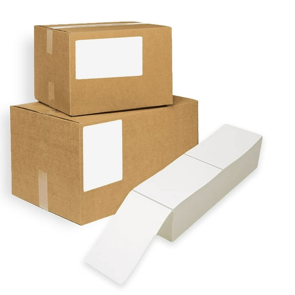 White Direct Thermal Shipping Labels, Self-Adhesive Paper, 4000 Count, 4 x 6.5 in