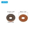 thumbnail image 2 of 6mm Leather Washers, 100pcs Leather Handle Washers Leather Spacer Cushion Washers 1.5 mm Thick Round, Brown, 2 of 5