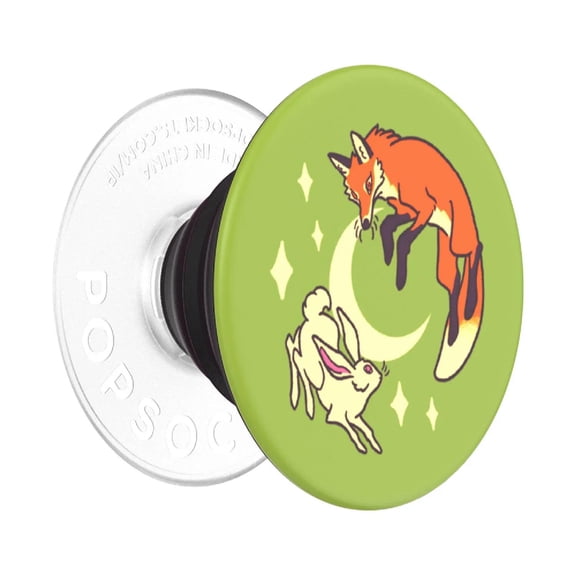 PopSockets Adhesive Phone Grip, Holder, Phone Stand, Bookish - The Fox and the Hare