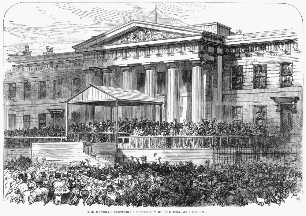 Scotland Election 1868 NThe General Election Declaration Of The Poll At