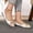 White, variant on YOUYEDIAN Loafers for Women Casual Pointed Toe Fashion Knit Soft Slip On Flats Versatile Comfy Breathable Walking Shoes