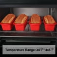 thumbnail image 2 of 4 Pack Mini Loaf Pans - Nonstick Mini Bread Loaf Pans,Silicone Mini Loaf Baking Pans for Small Loaf,Bread and Meatloaf, 2 of 6