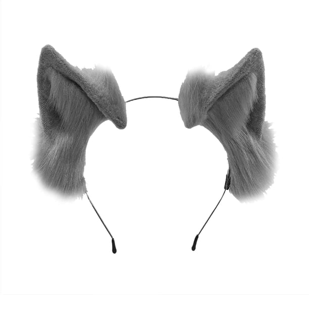 Diadema con Orejas de Sombreros de Cosplay Yuyangstore Gris