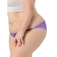 thumbnail image 4 of Agnes Orinda Women's Plus Size Satin Brief Mid-Rise Hipster Stretchy Underwear, 4 of 7