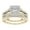 Gold, variant on TIHLMK Rings for Teen Fashion Ring Bridal Zircon Elegant Engagement Wedding Band Ring