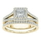 thumbnail image 1 of Xihbxyly Oferta del día Liquidación Anillos de mujer 2 y 1, juego de brillantes diamantes desmontables, anillos de compromiso y boda con incrustaciones de circonita, 1 of 1