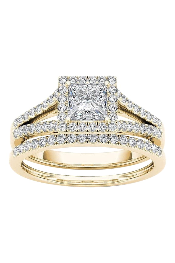 Ring for Women 2 in 1 Rings Set, Jewelry Gifts Size 5-10