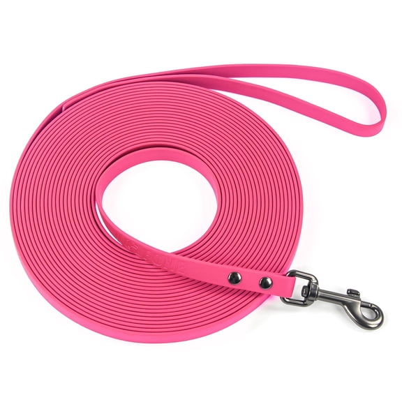 Wolfone Pink 10ft Waterproof Dog Training Leash – Long Line Outdoor Lead for Dogs