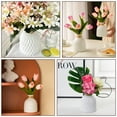thumbnail image 7 of Vaupan Plastic Vase Imitation Ceramic Texture Simplicity Type, Flower Vase Container Minimalism Style for Rustic Home Decor, Modern Farmhouse Leisure Ideal Self Decor, Suitable for Living Room, 7 of 7