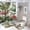 style-303, variant on Tropical Leaves And Pink Flamingos 4 Piece Decor Shower Curtains Sets Bathroom Decor Set with Non-Slip Rugs Toilet Lid Cover And Bath Mat Paradise Wilderness Nature Waterproof Shower Curtain
