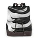 thumbnail image 1 of Balery Abstract Black White Swirls Mochila de Cuero para Mujeres, Gran Capacidad, Bolsa de Viaje Multifuncional, Mochila de Cuero y Bolsa de Hombro para Mujeres, 1 of 4