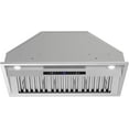 thumbnail image 4 of Streamline 34 in. Fondi Ductless Insert 350 CFM Range Hood in Brushed Stainless Steel with Baffle Filters, Touchpad Control, LED Lights, 4 of 9