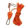 thumbnail image 4 of Ratchet Rope Hanger Grow Light Hangers Reinforced Metal Gears Tensioner Tent Guy Ropes Tent Wind Rope Rope Hanger for Plants Grow Light 5m Orange, 4 of 10