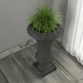 thumbnail image 5 of LeisureMod Daisy Mid-Century Modern Fiberstone and Clay Planter - Urn Floor Planter with Drainage Holes for Indoor and Outdoor Home (Black), 5 of 7