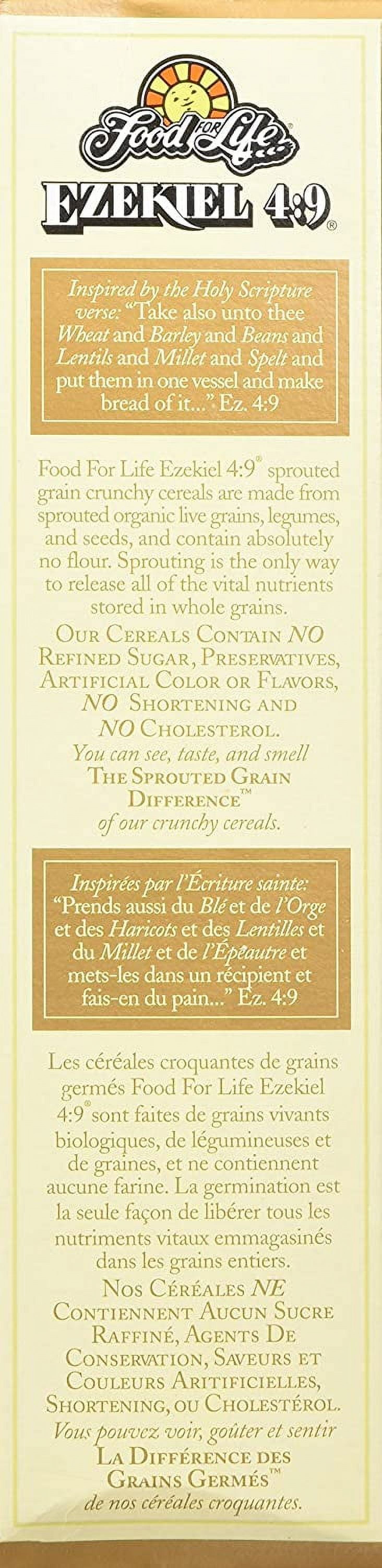 Food For Life, Ezekiel 4:9, Sprouted Whole Grain Cereal, Almond, 16 oz