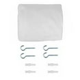 thumbnail image 2 of Canopée de Lit Carré Polyester Protection Efficace 4 Auvent d'Angle Durable pour la Maison Blanc, 2 of 6