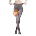 thumbnail image 3 of Gibobby Leggings Deportivos Mujer Leggings casuales para mujer Leggings cálidos gruesos ajustados（Gris， 400G), 3 of 5
