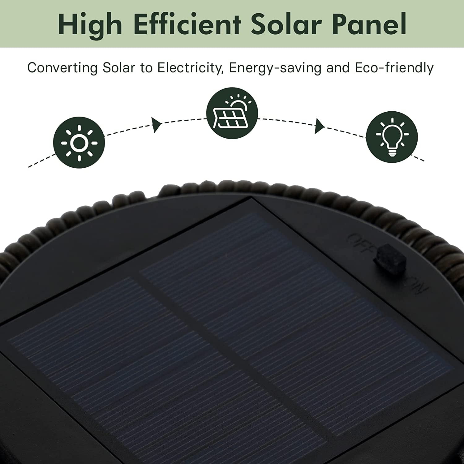 Outdoor Floor Solar Light 2-Pack, All-Weather Wicker Solar Patio Lamp, Dark Brown