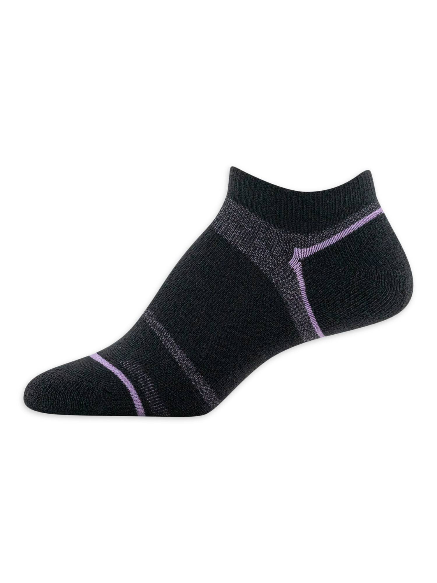Peds Women's All Day Active No Show Half Cushion Socks, 6 Pairs