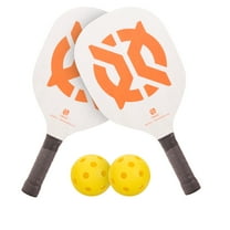 Onix Recruit Pickleball Starter Set Includes 2 Paddles and 2 Pickleballs For All Ages and Skill Levels to Learn to Play