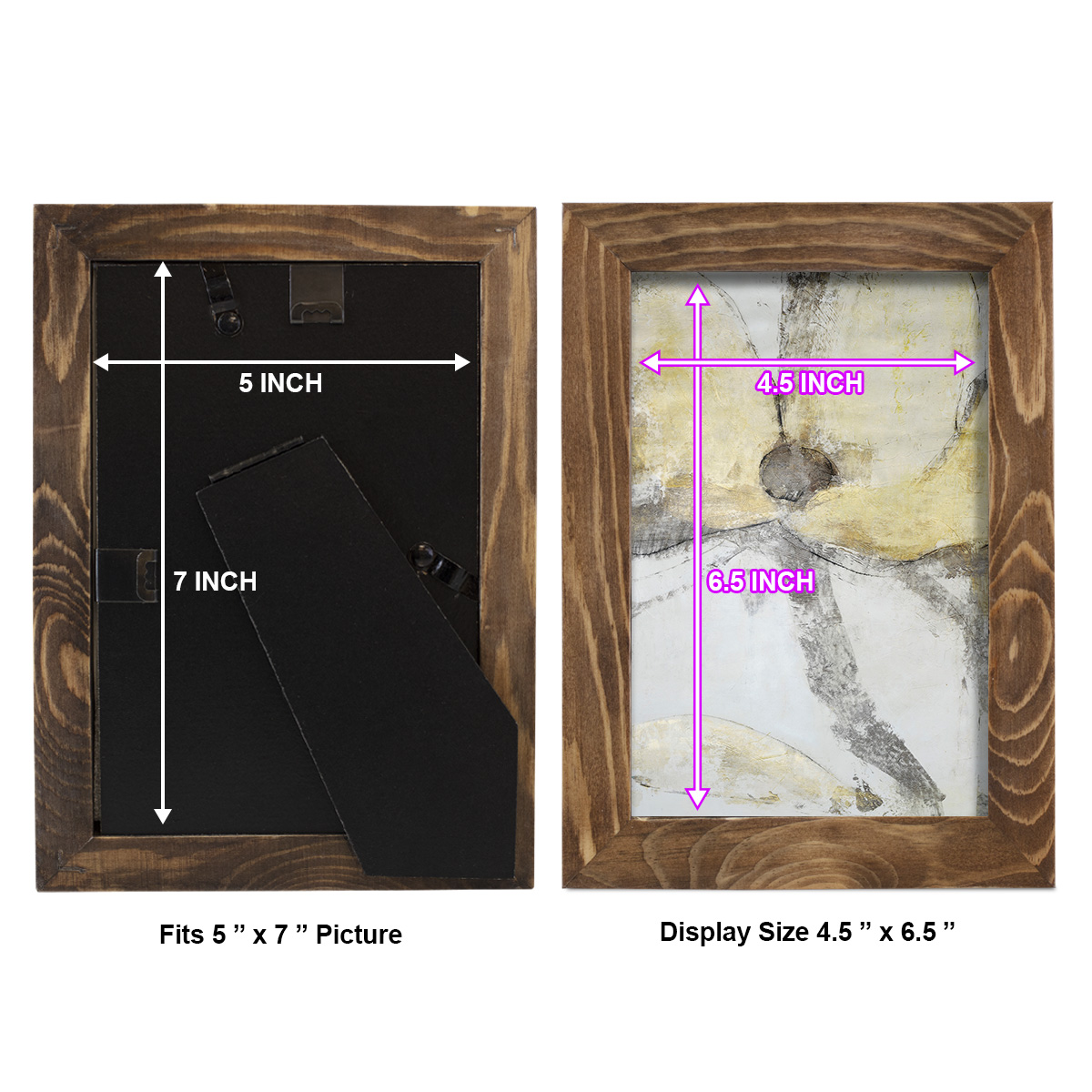 Une Fleur I - Framed Print w/glass - Walnut