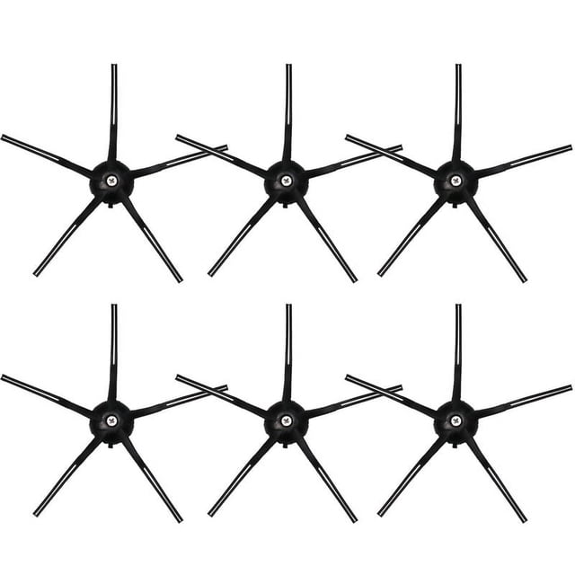 Cepillo lateral para aspiradora robot S7 S7 Max S7 Maxv T7S T7S Plus S6 S5 MAX S50 S55 E35 E2, piezas de repuesto, color negro