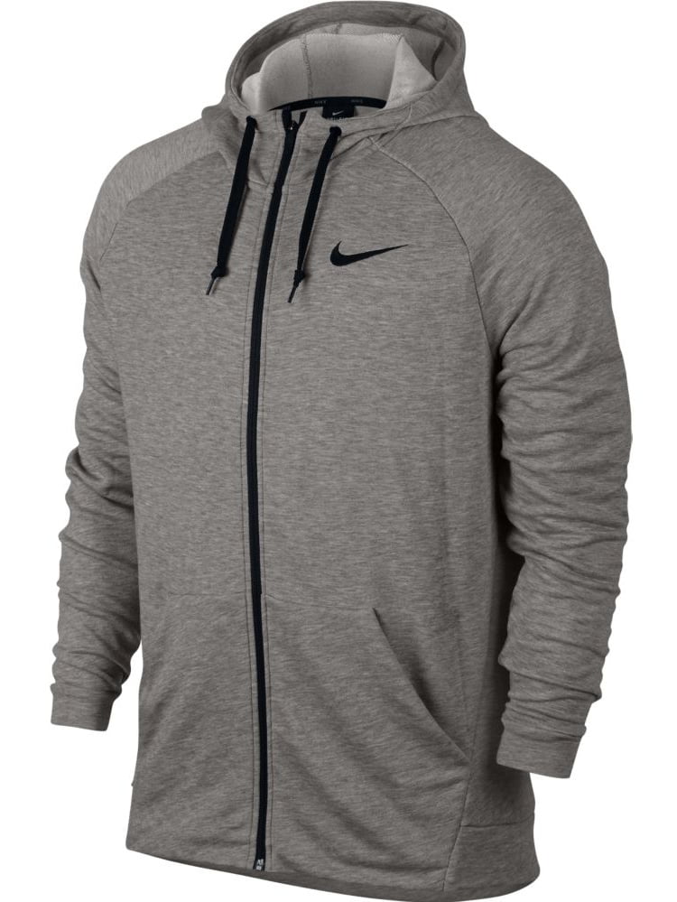 Nike Men's Dry Fleece Full Zip Training Hoodie 860465-063 Dk Grey ...