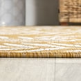 thumbnail image 5 of JONATHAN Y SANTA MONICA 2 x 8 Runner Rug, Nevis Palm Frond - Yellow/Cream, SMB119C-28, 5 of 5