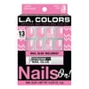 L.A. Colors Nails On Artificial Nail Tips, Twinkle Town, 13 pcs