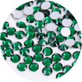 thumbnail image 1 of 4500 piezas SS12 0.118 in diamantes de imitación planos para uñas, manualidades, purpurina, gemas redondas, cristales, ropa, zapatos (verde oscuro), 1 of 5