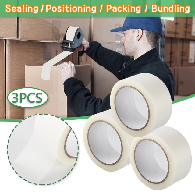 LSLJS 3PC Curing Tape Tape Masking Tape for Curing for Fixing Width 50mm * Length 25M, Small Colored Paper