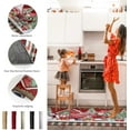 thumbnail image 6 of Kitchen Rugs and Mats Set of 1 Christmas Farm Gnome Snowman Xmas Tree Elk Kitchen Sink Mat,Non-Slip Area Runner Rug,Washable Floor Mat for Home Dining Room Office 15"x47", 6 of 6