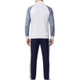 thumbnail image 6 of Maqroz Mens Two Piece Tracksuit Sets Contrast Raglan Sleeve Zip Up Jacket Side Stripe Sweatpants Casual Athletic Activewear Outfits for Morning Running, 6 of 7