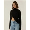 thumbnail image 4 of Asymmetric Turtleneck Knit Sweater, 4 of 5