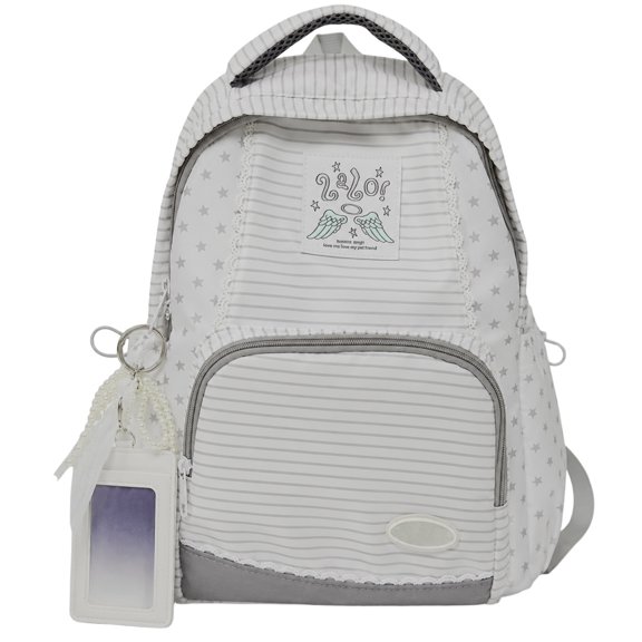 StlyGar Y2k Star Backpack Whimsical Twee Wing Backpack Cute Stripe Bookbag Japanese Medium Daypack Cutecore Supplies